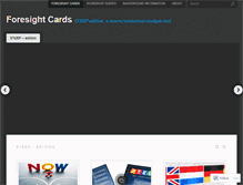 Tablet Screenshot of foresightcards.com